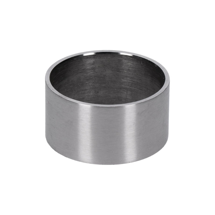 Spojka na trubku ø 42,4 mm, rovné zakončení pro madlo 40 × 40 mm, broušená nerez AISI 304