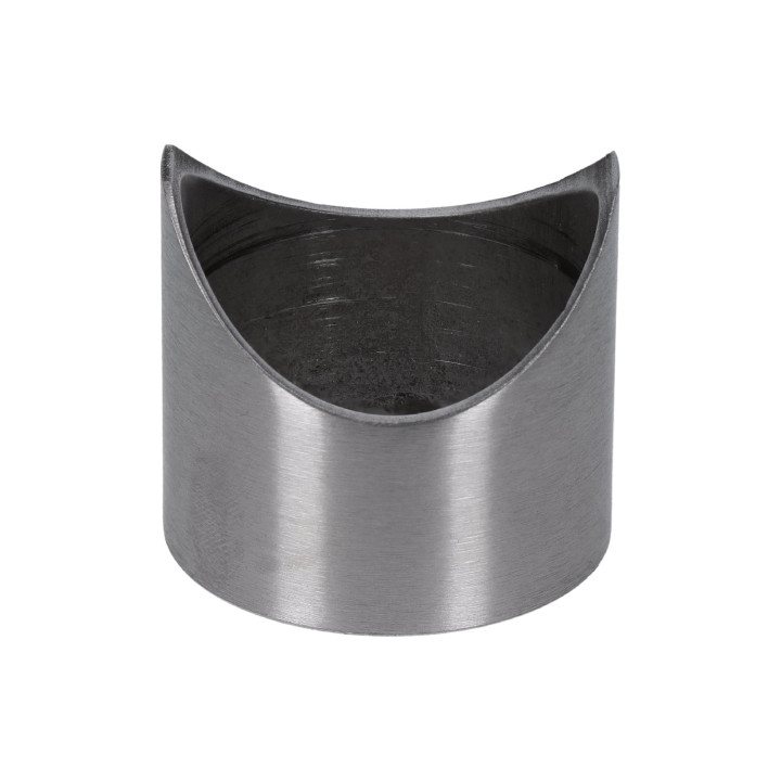 Spojka na trubku ø 42,4 mm, sedlový výřez pro madlo ø 42,4 mm, broušená nerez AISI 304
