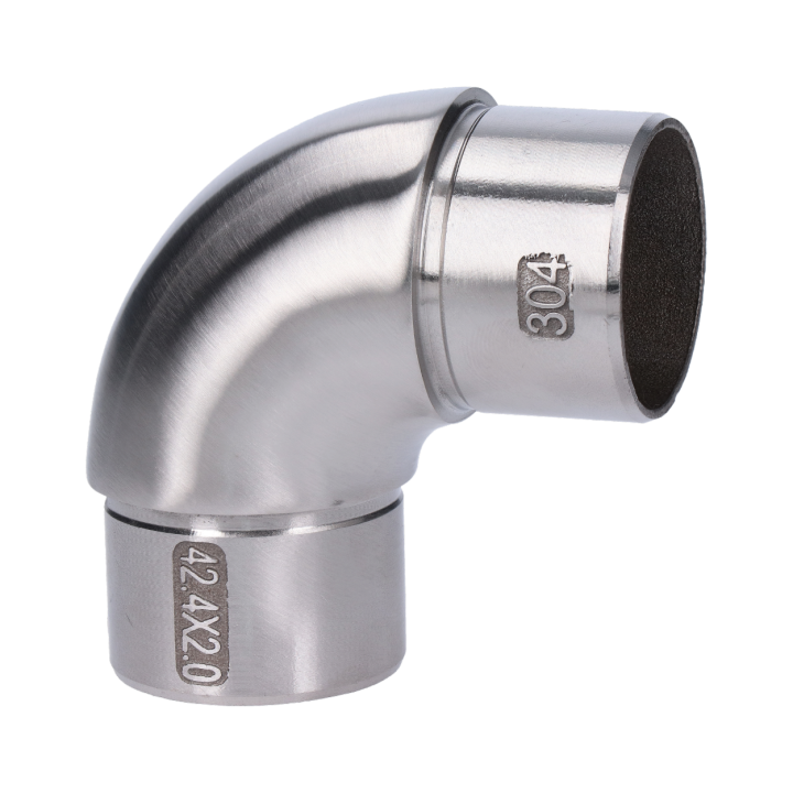 Spojka oblouková na trubku ø 42,4 mm, broušená AISI 304