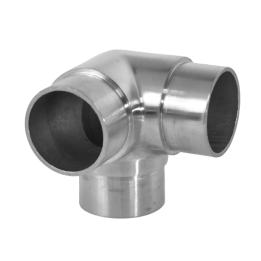 Spojka na trubku ø 42,4 mm, broušená nerez AISI 304