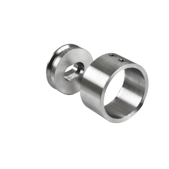 Kotvení boční na madlo ø 42,4 mm, broušená nerez AISI 304