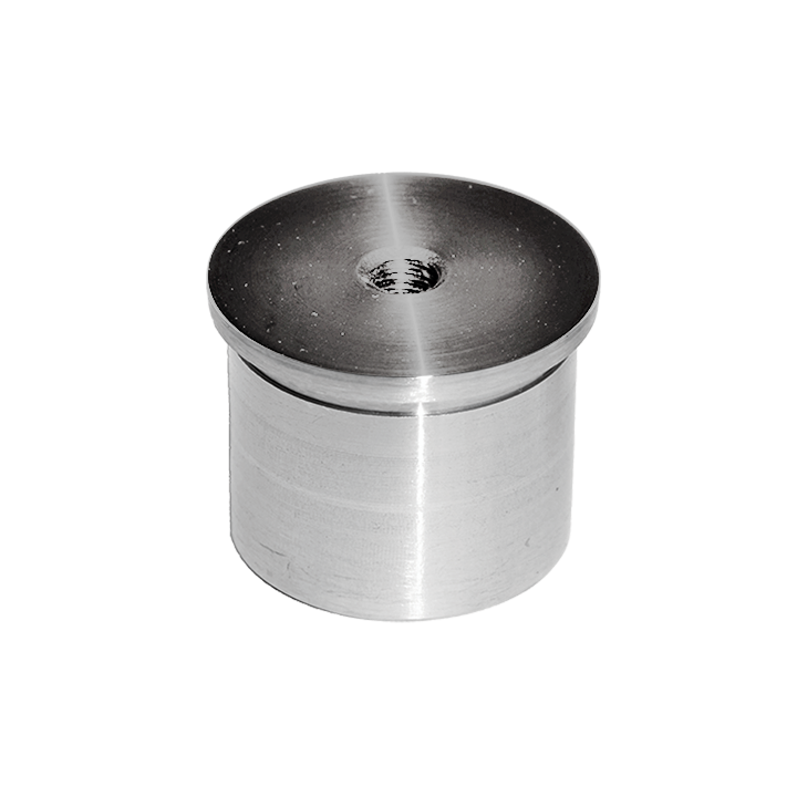 Spodek držáka madla, lepicí na ø 42,4 mm, broušená AISI 304