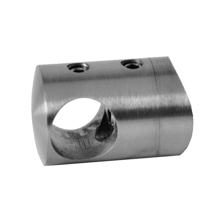 Držák tyče ø 14 mm na trubku ø 48,3 mm, broušená AISI 304