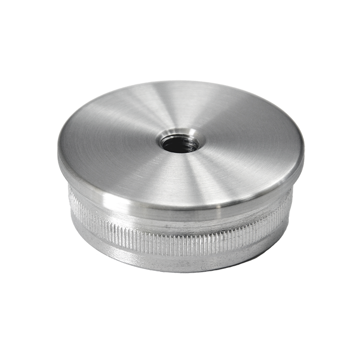 Spodek držáka madla, M8, ø 48,3 mm, broušená AISI 304