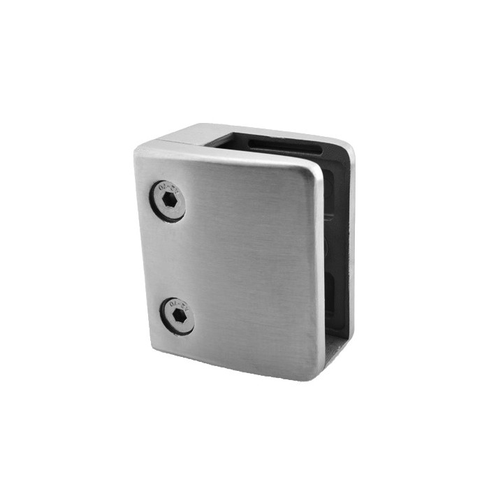 Svorka plochá na 40 x 40 mm, sklo 14–17,52 mm, AISI 304