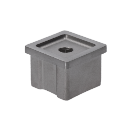 Držák madla na jekl 40 x 40 mm, broušená nerez AISI 304