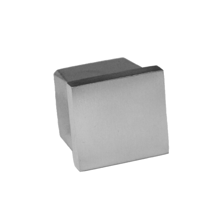 Ukončení na jekl 30 x 30 mm, broušená nerez AISI 304