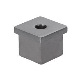 Ukončení na jekl 30 x 30 mm, broušená nerez AISI 304