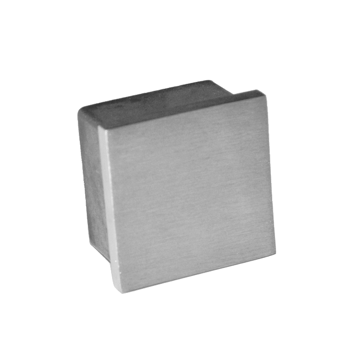 Ukončení na jekl 40 x 40 mm, broušená nerez AISI 304