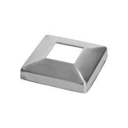 Kryt spodní příruby 99 x 99 mm, broušená nerez AISI 304