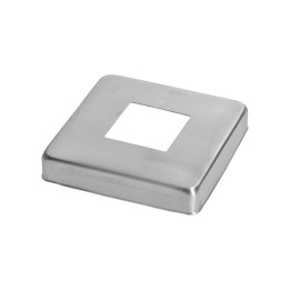 Kryt spodní příruby 100 x 100 mm, broušená nerez AISI 304