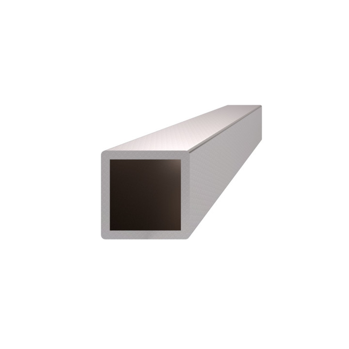 Profil 12 x 12 x 1 x 6000 mm, broušená nerez AISI 304