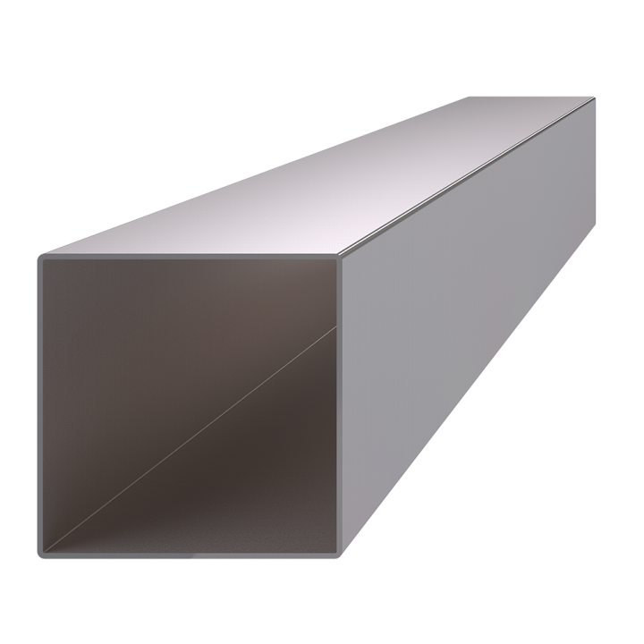 Profil 80 x 80 x 2 x 3000 mm, broušená nerez AISI 304