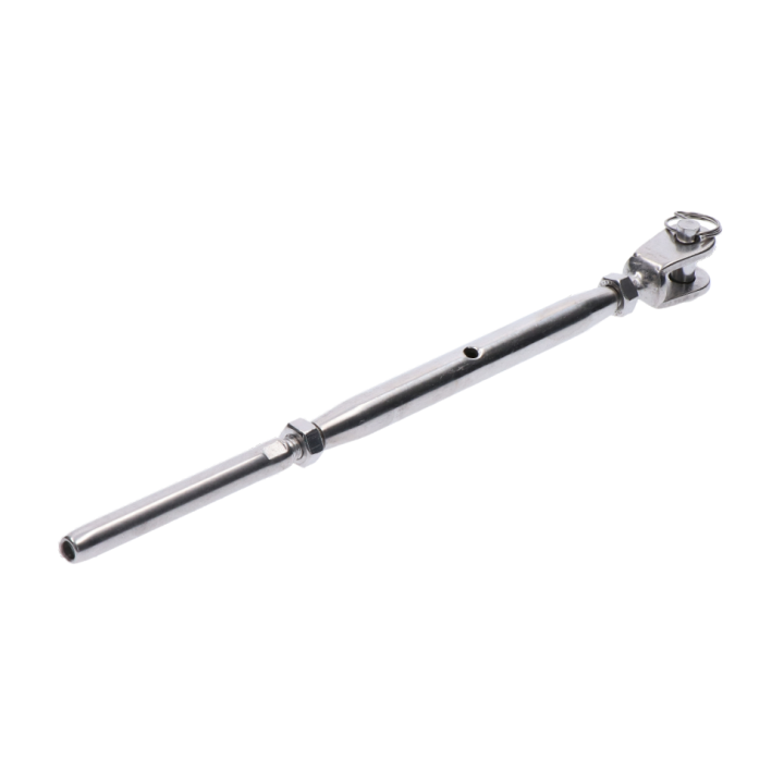Lepiaci úchyt, šponovák pro lanko ø 4 mm, M6/LH6, AISI 304