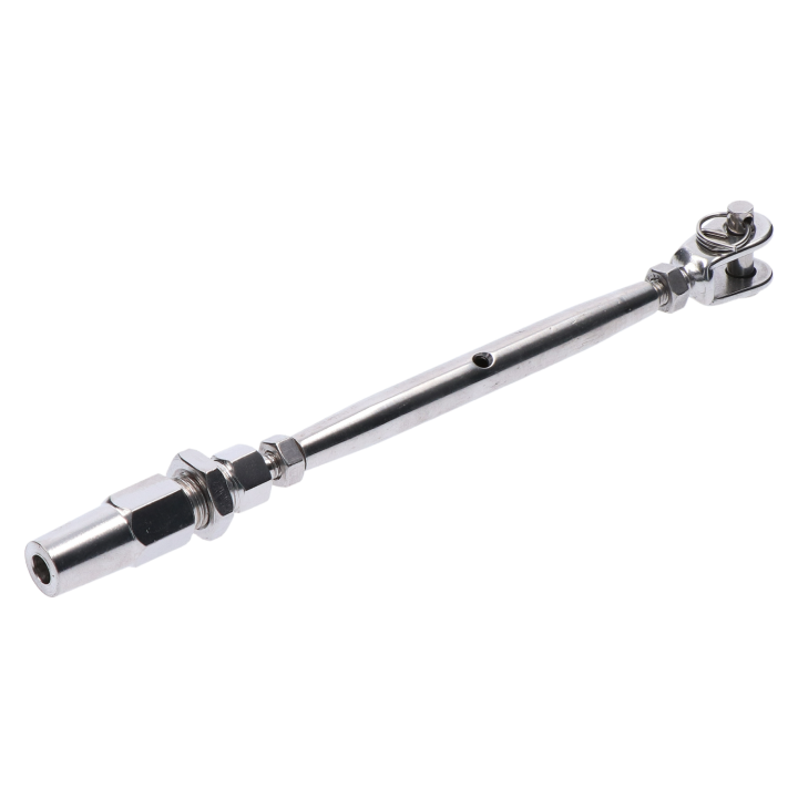 Šponovák pro lanko ø 4 mm závit M6/LH6, broušená AISI 304
