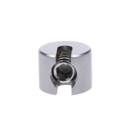 Úchyt pro lanko ø 3 - 4 mm, broušená nerez AISI 304