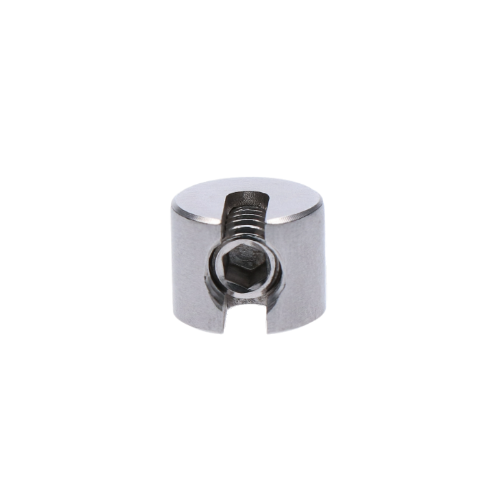 Úchyt pro lanko ø 3 - 4 mm, broušená nerez AISI 304