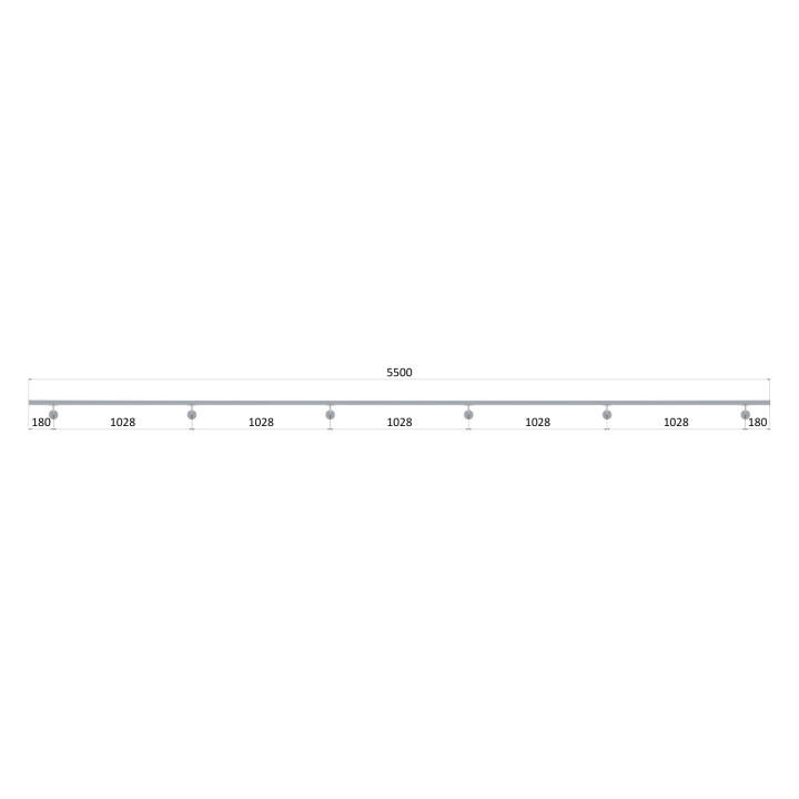 Madlo ø 42.4mm, L-5500mm, broušená nerez AISI304