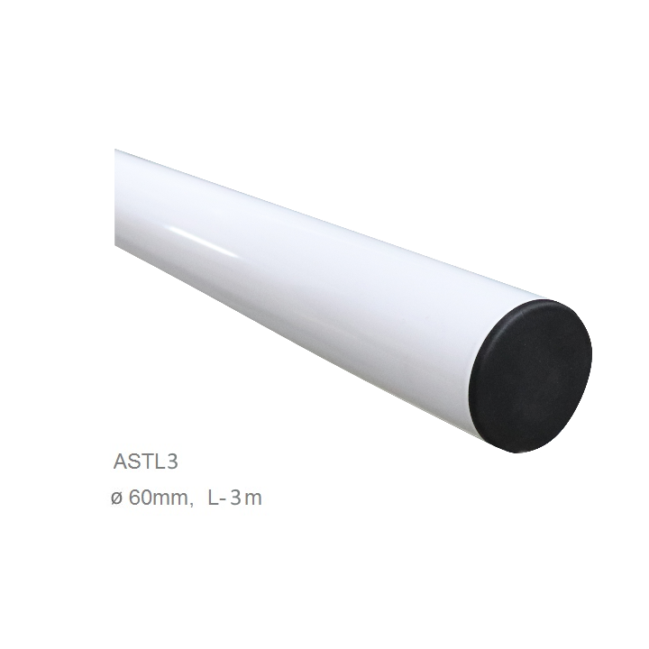 Rameno Al bílé L-3 m, Ø60 mm pro závoru ALT324KF