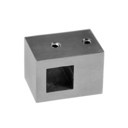 Držák profilu 12 x 12 mm, plochý, broušená nerez AISI 304