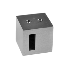 Držák tyče 15 x 5 mm, plochý, broušená nerez AISI 304