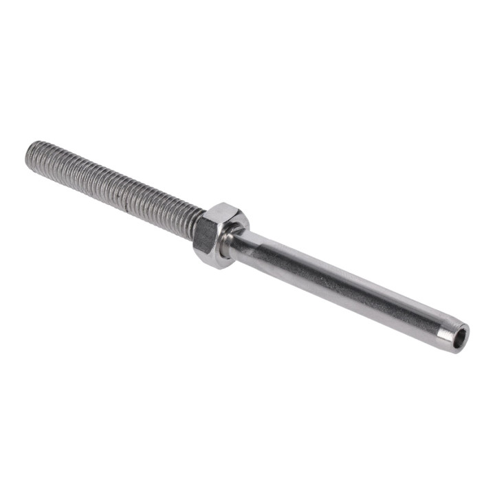 Úchyt pro lanko ø 4 mm, M8, broušená AISI 304