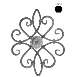 Ornament 530x420 mm, 10x10 mm (oboustranný)