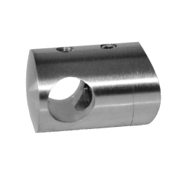 Držák tyče ø 12 mm na trubku ø 42,4 mm, broušená AISI 316