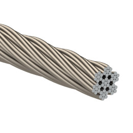 Nerezové lanko ø 2 mm (7 x 7 dr.) AISI 316