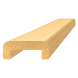 Dřevěný profil 48 x 19 x 3000 mm, buk, broušený bez nátěru