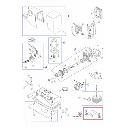 Mechanický doraz SPGAP10600 kit (PMD0885.4610, PMD0886.4610) pro posuvné brány, set pravý + levý