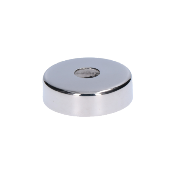 Kryt ø 45 mm na trubku ø 12 mm, leštěná nerez AISI 304