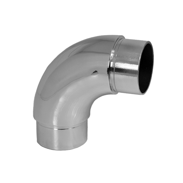 Spojka oblouková 90° na trubku ø 42,4 mm, leštěná AISI 304