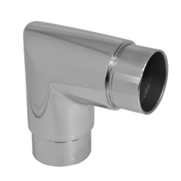 Spojka rohová na trubku ø 42,4 mm, leštěná nerez AISI 304