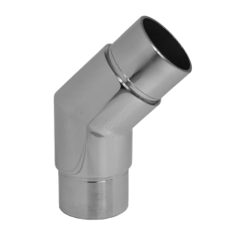 Spojka rohová 45° na trubku ø 42,4 mm, leštěná AISI 304