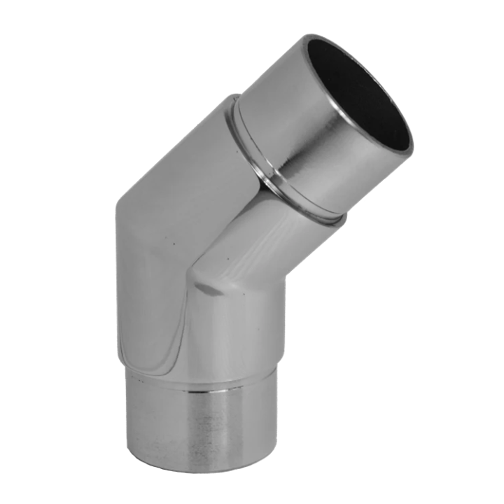 Spojka rohová 45° na trubku ø 42,4 mm, leštěná AISI 304