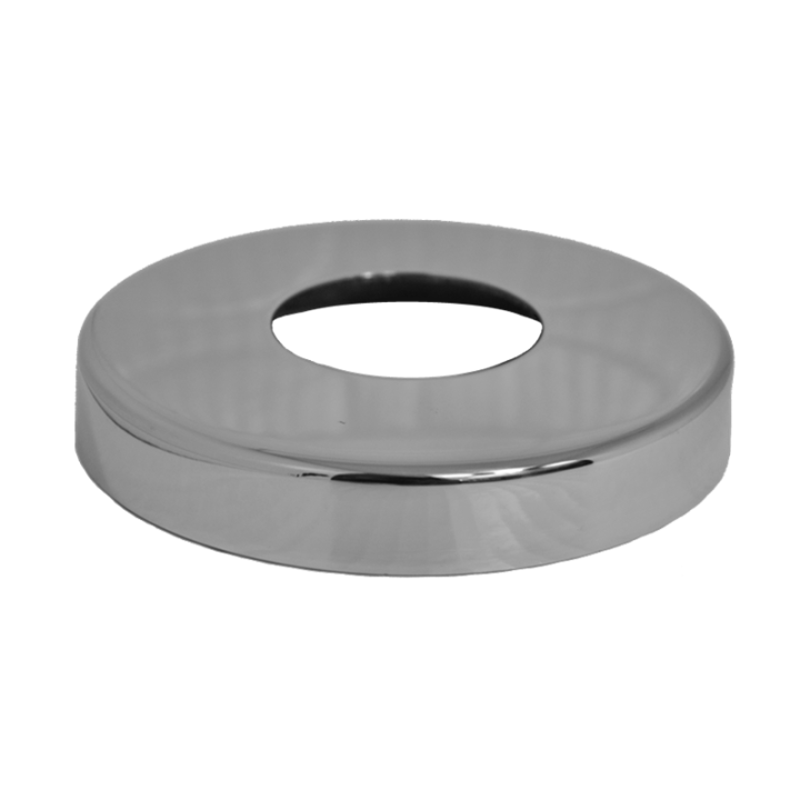 Kryt příruby ø 105 mm, otvor ø 43 mm, leštěná nerez AISI 304