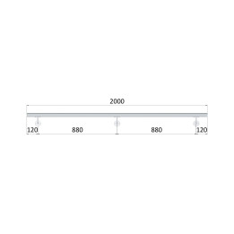 Madlo ø 42.4mm, L-2000mm, leštěná nerez AISI304