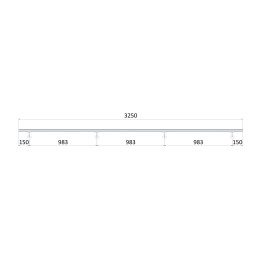 Madlo ø 42.4mm, L-3250mm, leštěná nerez AISI304