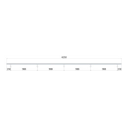 Madlo ø 42.4mm, L-4250mm, leštěná nerez AISI304