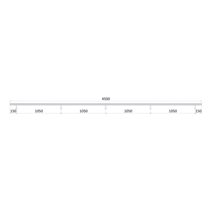Madlo ø 42.4mm, L-4500mm, leštěná nerez AISI304
