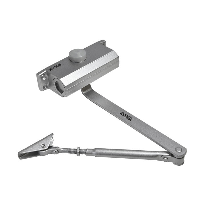 Hydraulický zavírač, max dveře 850mm a 45kg, Al, šedá