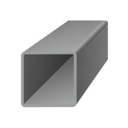 Uzavřený profil 60 x 60 x 3, černý S235, hladký