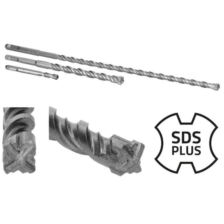 Vrták SDS PLUS čtyřbřitý 6 x 260 mm