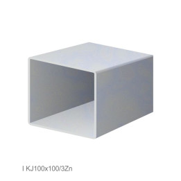 Uzavřený profil 100 x 100 x 3 x 6000 mm, pozink, hladký