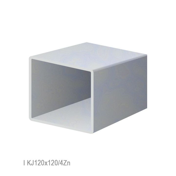 Uzavřený profil 120 x 120 x 4 x 3000 mm, pozink, hladký