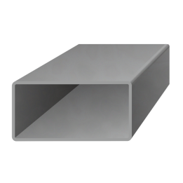 Uzavřený profil 50 x 30 x 2,5 x 3000 mm, černý S235, hladký