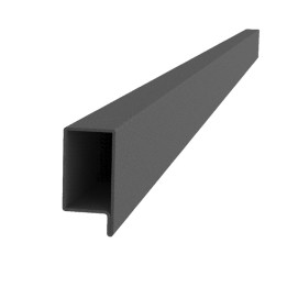 Uzavřený profil L 40 x 34 x 25 x 2 x 3000 mm, černý S235