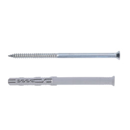 Hmoždinka rámová 10x120 se zápustným  límcem a vrutem se zápustní hlavou, TX30