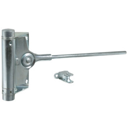 Dverový pružinový zatvárač pozinkovaný H - 125mm, L - 240mm, max. hmotnosť dverí 60kg